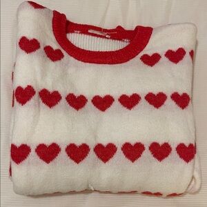 Charming Red Heart Sweater